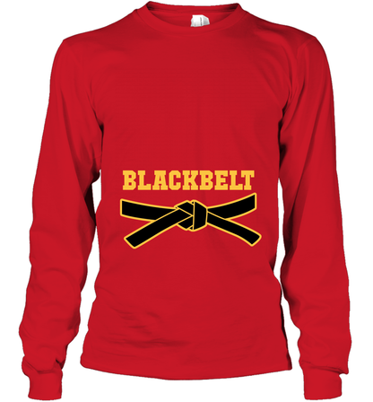 Black Belt Shirt Long Sleeve T-Shirt Long Sleeve T-Shirt Red