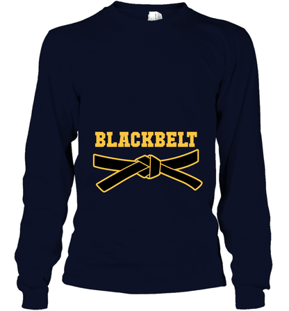 Black Belt Shirt Long Sleeve T-Shirt Long Sleeve T-Shirt Navy