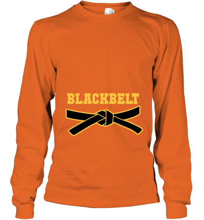 Black Belt Shirt Long Sleeve T-Shirt Long Sleeve T-Shirt Orange