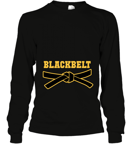 Black Belt Shirt Long Sleeve T-Shirt Long Sleeve T-Shirt Black
