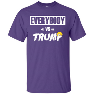 Funny American T-shirt Everybody Vs Trump