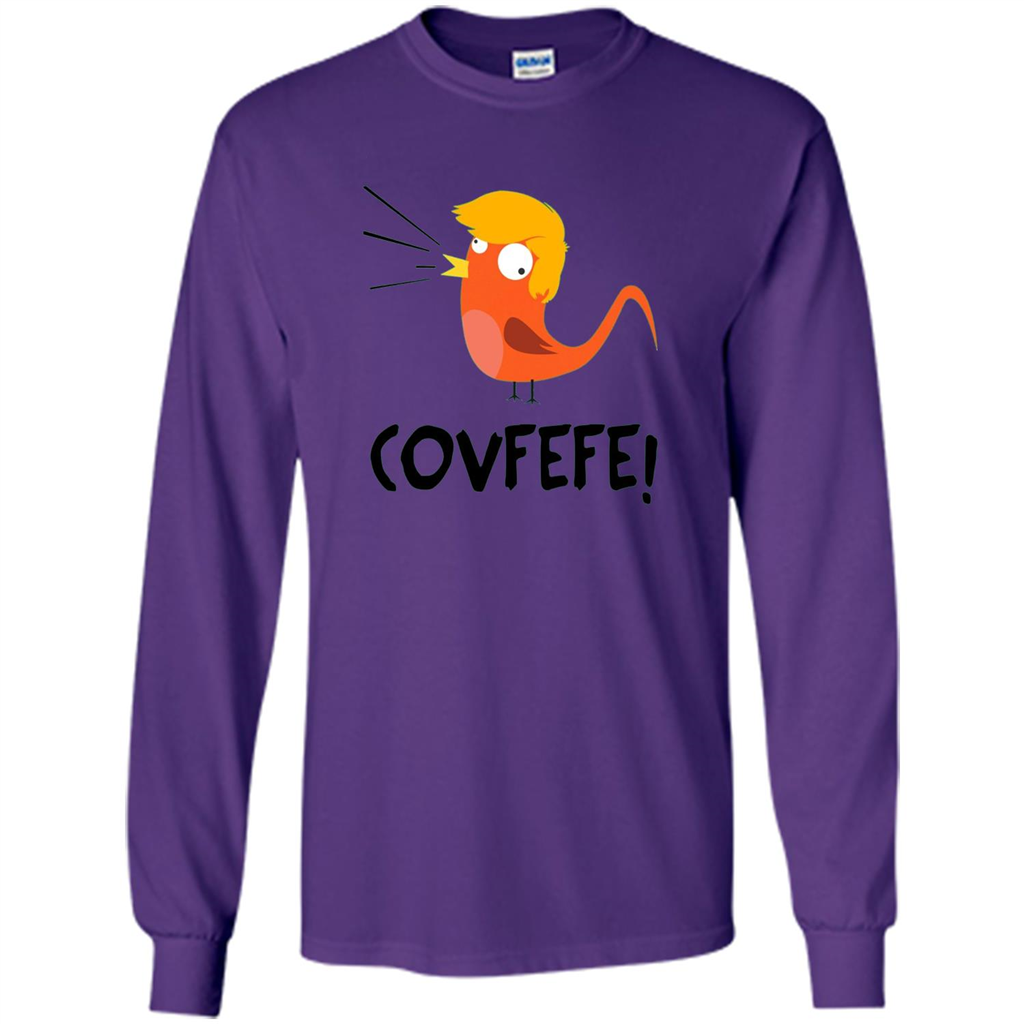 Covfefe Bird T-shirt Funny Political T-shirt Purple