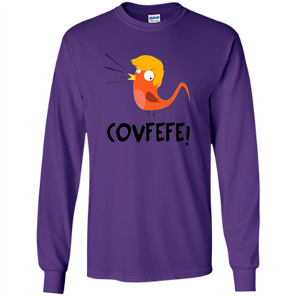 Covfefe Bird T-shirt Funny Political T-shirt Purple