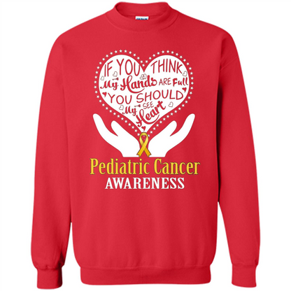 Pediatric Cancer T-shirt Raise Awareness Red