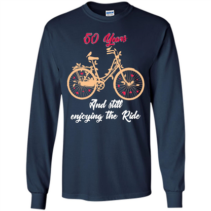 Anniversary T-shirt 50 Years And Still Enjoying The Ride Navy