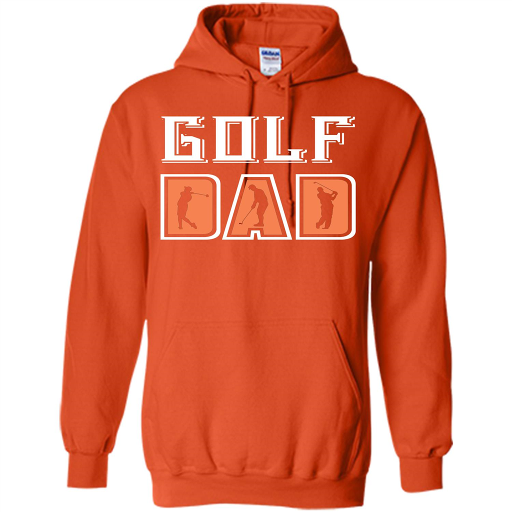 Golf Lover T-shirt Golf Dad Orange