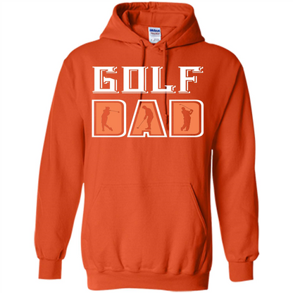 Golf Lover T-shirt Golf Dad Orange