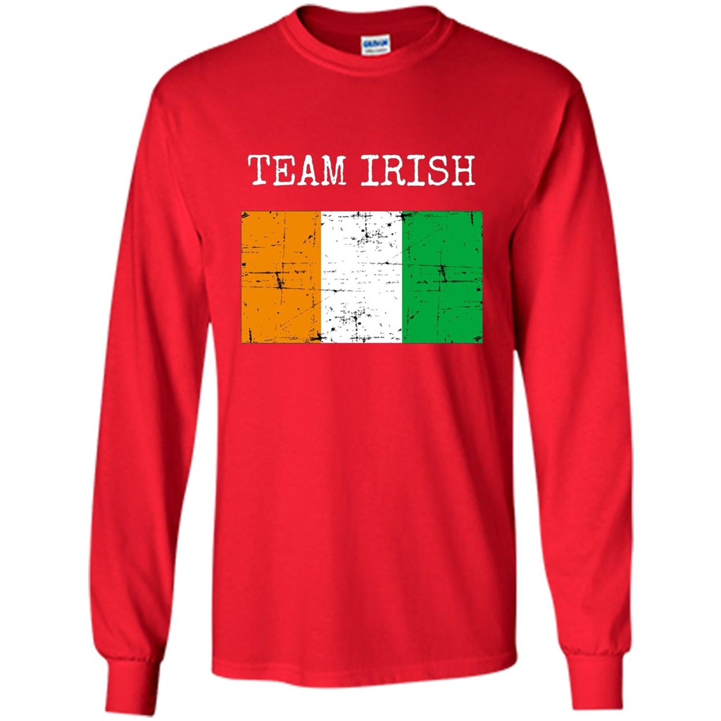 Irish Clothing Irish Flag Shirt Fighting Team T-shirt Red