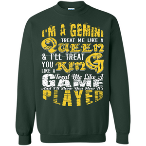 Gemini T-shirt Im A gemini Treat Me Like A Queen