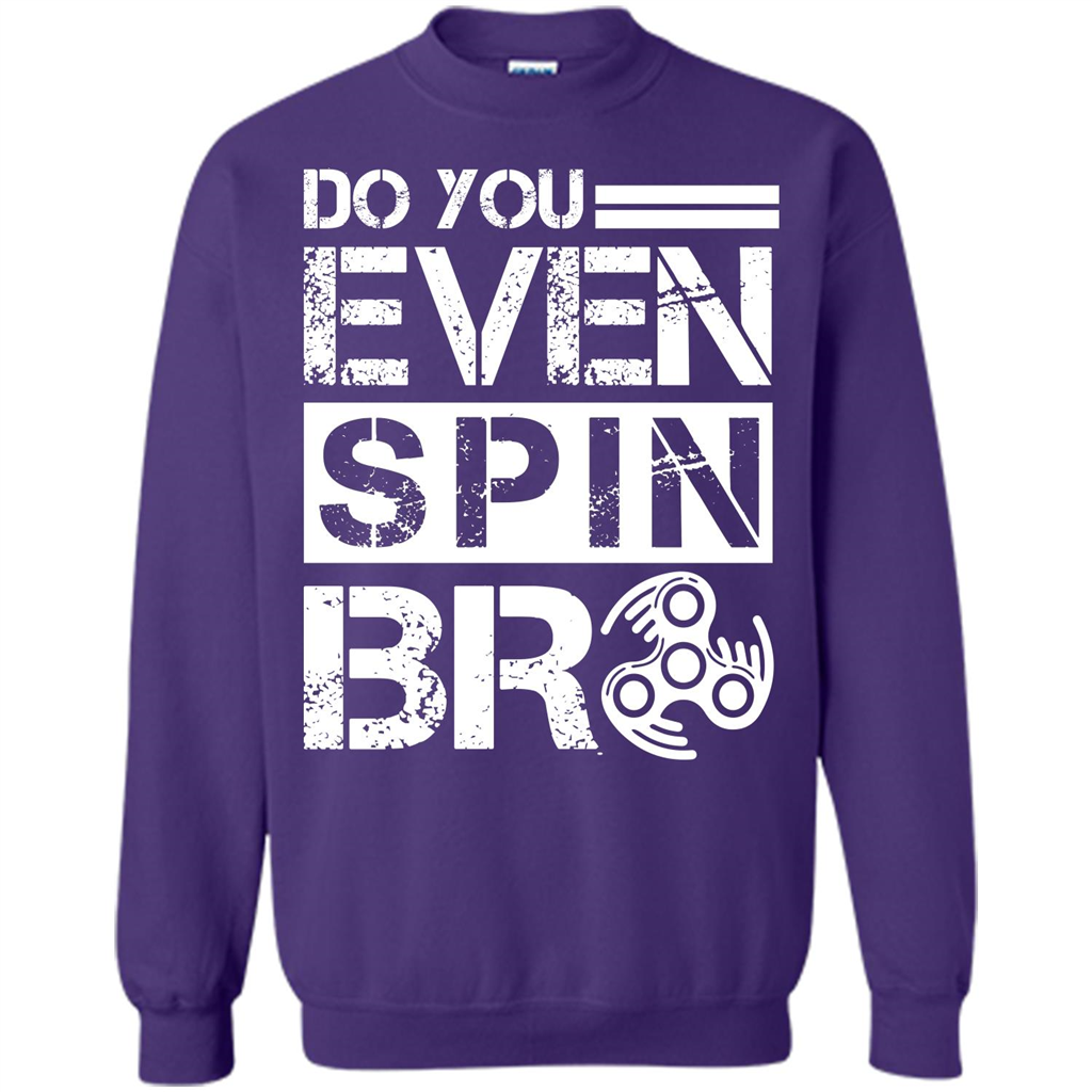 Fidget Spinner T-shirt Do You Even Spin Bro Purple