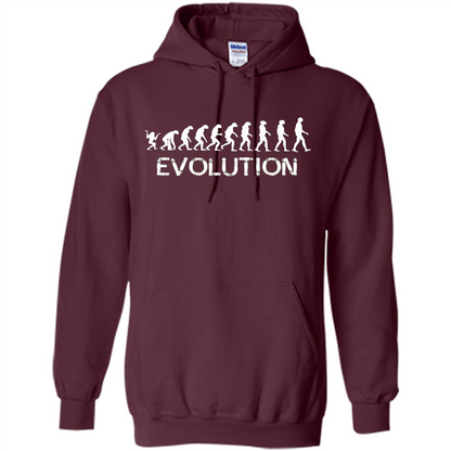 Evolution Biology Monkey To Human T-Shirt Maroon
