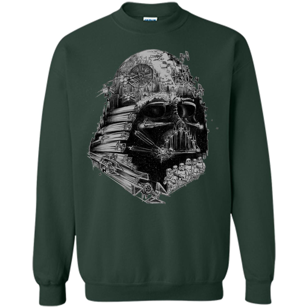 Movie T-shirt Darth Vader Build The Empire Graphic T-shirt Forest Green