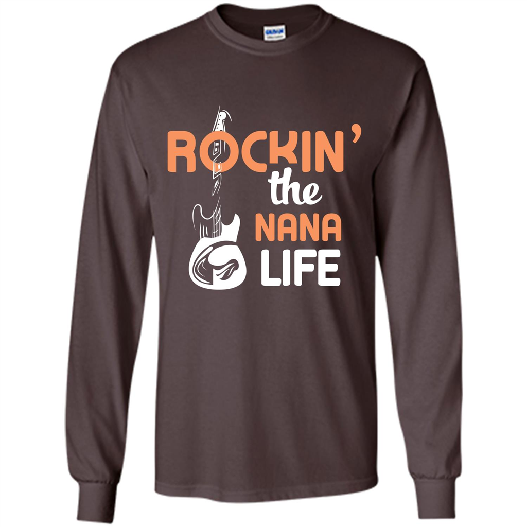 Nana T-shirt Rockin’ The Nana Life Dark Chocolate