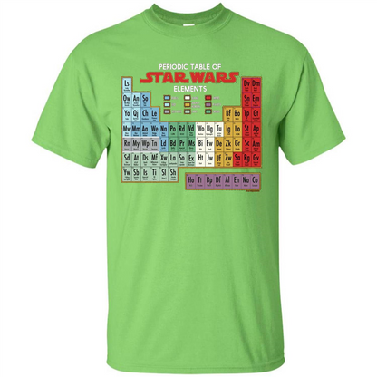 Movie T-shirt Periodic Table of Elements Graphic T-Shirt Lime