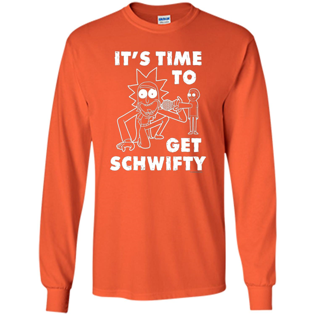 TV Series T-shirt It's Time To Get Schwifty T-shirt Orange