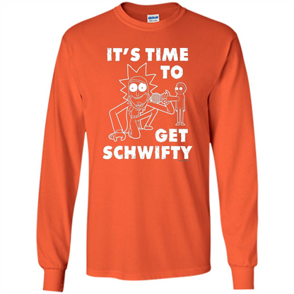 TV Series T-shirt It's Time To Get Schwifty T-shirt Orange