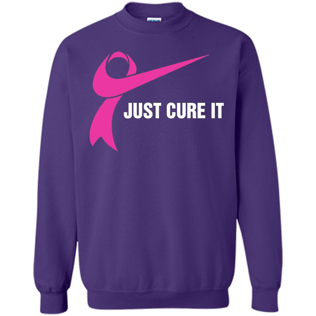 Breast Cancer Just Cure It T-Shirt Purple