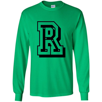 Letter R Initial T-Shirt for Names or Spelling Words Irish Green