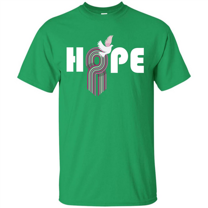 Cancer Awareness T-shirt Hope Irish Green