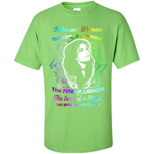 February Woman T-shirt The Heart Of A Hippie