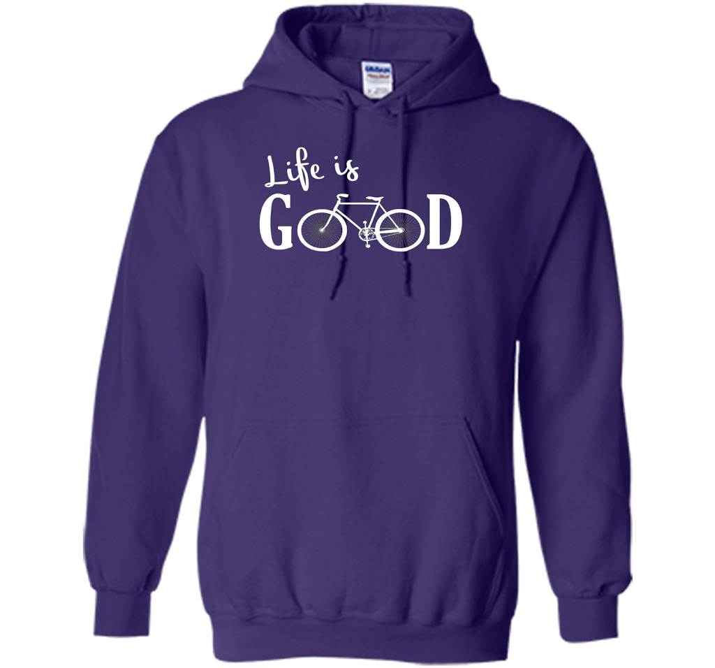 Life is Good Shirt Bicycle Shirt shirt Purple