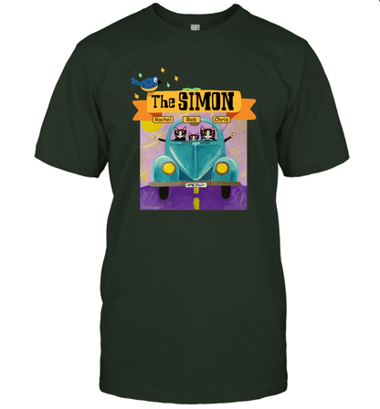 The Simon Family ( Customized Name ) T-Shirt T-Shirt Forest Green