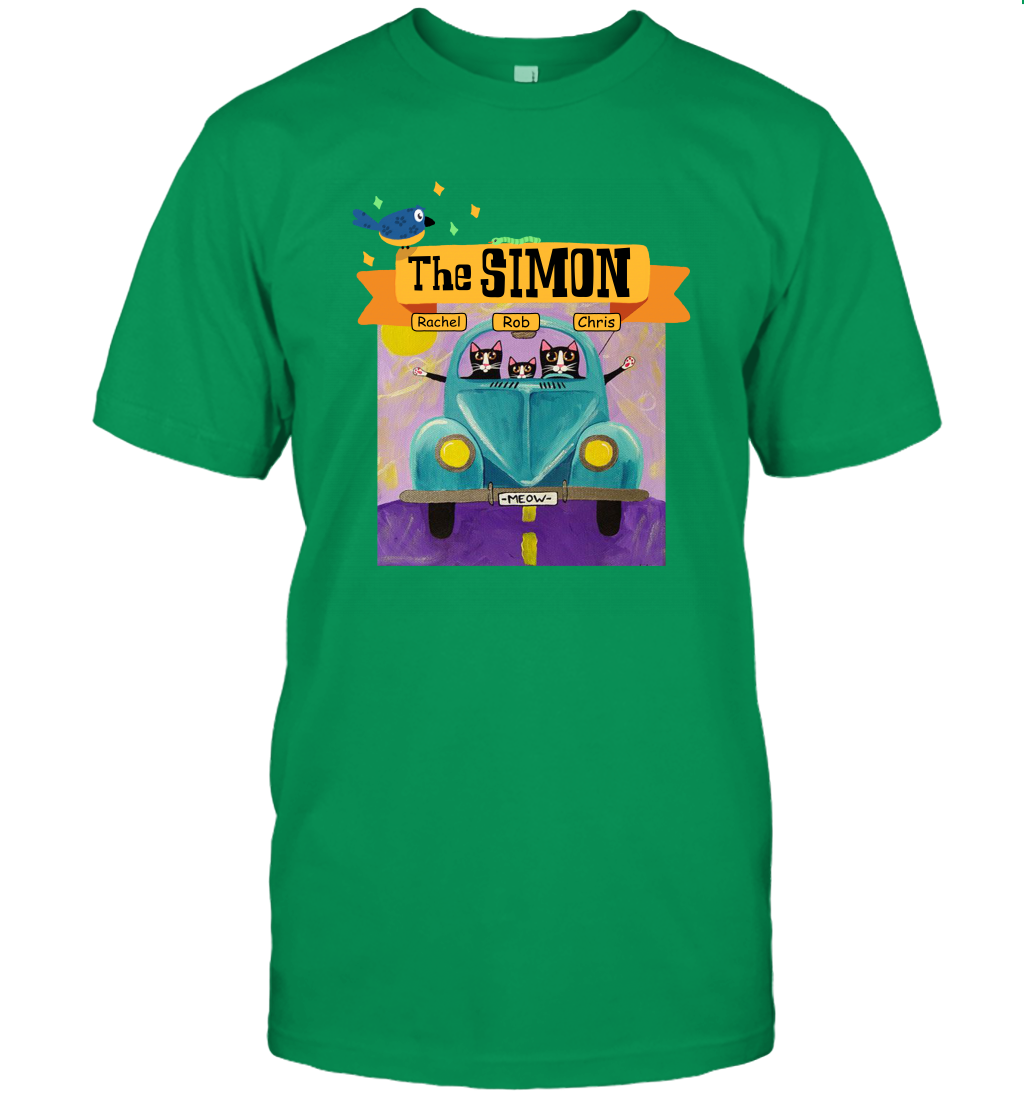 The Simon Family ( Customized Name ) T-Shirt T-Shirt Irish Green