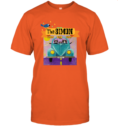 The Simon Family ( Customized Name ) T-Shirt T-Shirt Orange