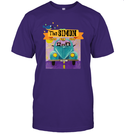 The Simon Family ( Customized Name ) T-Shirt T-Shirt Purple