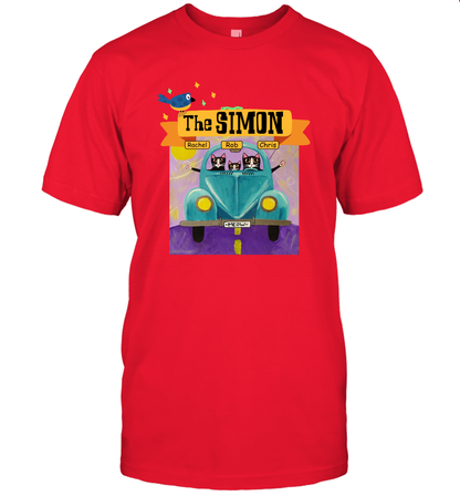 The Simon Family ( Customized Name ) T-Shirt T-Shirt Red