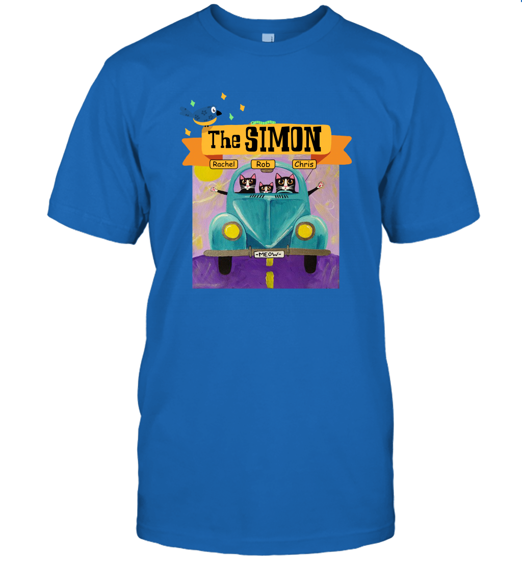 The Simon Family ( Customized Name ) T-Shirt T-Shirt Royal