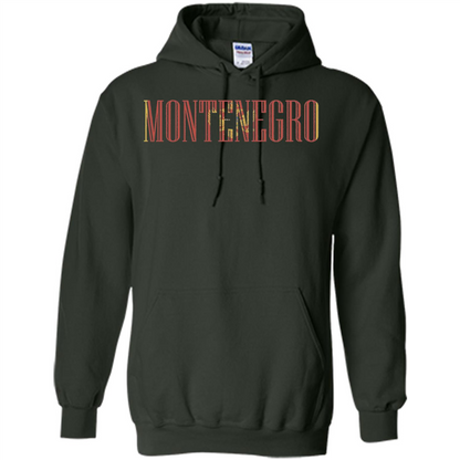 Montenegro T-Shirt Flag Of Montenegro T-shirt Forest Green