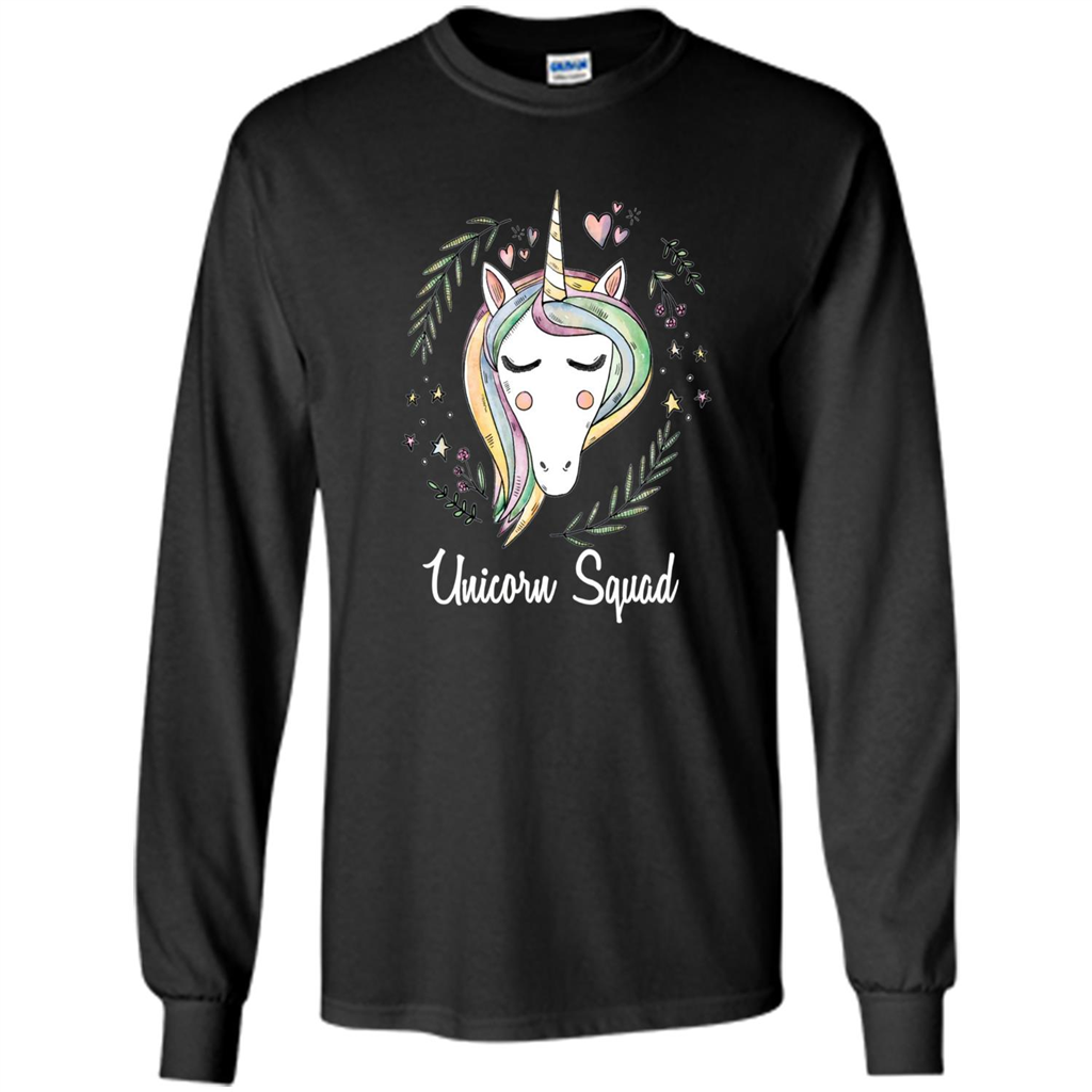 Unicorn Squad Funny T-shirt Cute Unicorn Black