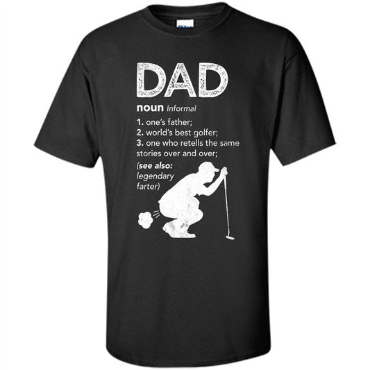 Father's Day T-shirt Funny Dad Definition Black