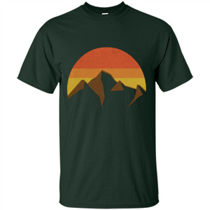 Mountain And Fall Sun T-shirt