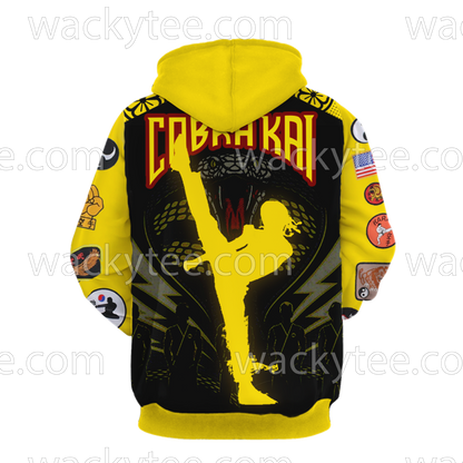 The Karate Kid Cobra Kai Logo 3D Hoodie