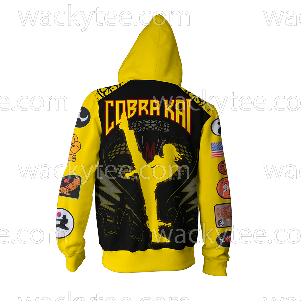 The Karate Kid Cobra Kai Logo Zip Up Hoodie