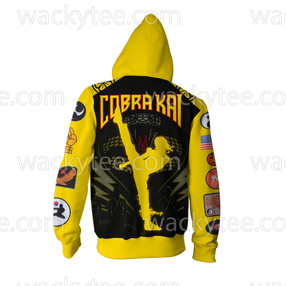 The Karate Kid Cobra Kai Logo Zip Up Hoodie