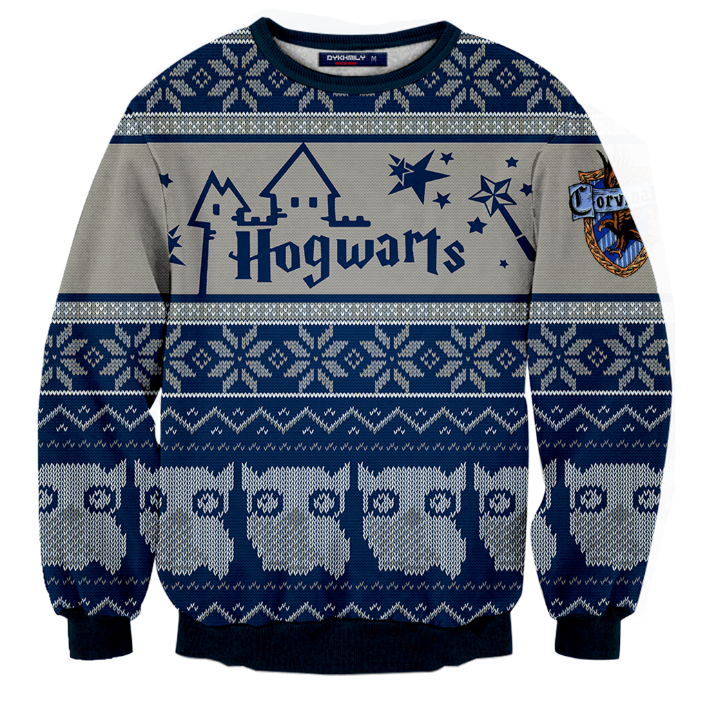 Ravenclaw Harry Potter Ugly Christmas 3D Sweater