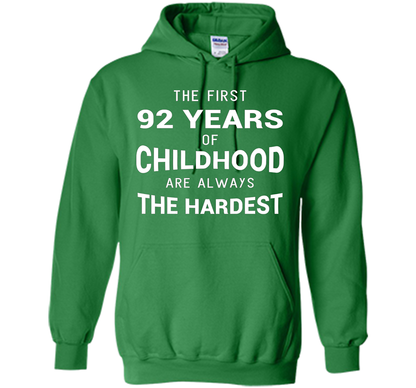 Funny 92nd Birthday Joke Gift 92 Years Old Novelty Gag Shirt cool shirt Irish Green