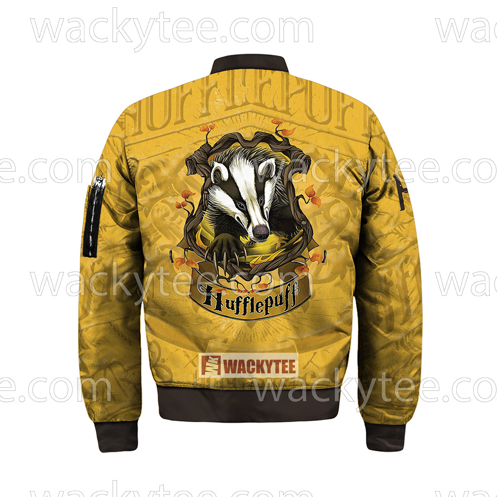 Hufflepuff Wear Your House Colours With Pride Bomber Jacket