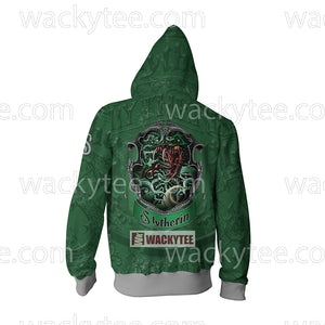 Slytherin Wear Your House Colours With Pride Zip Up Hoodie