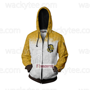 Hufflepuff Wear Your House Colours With Pride Zip Up Hoodie