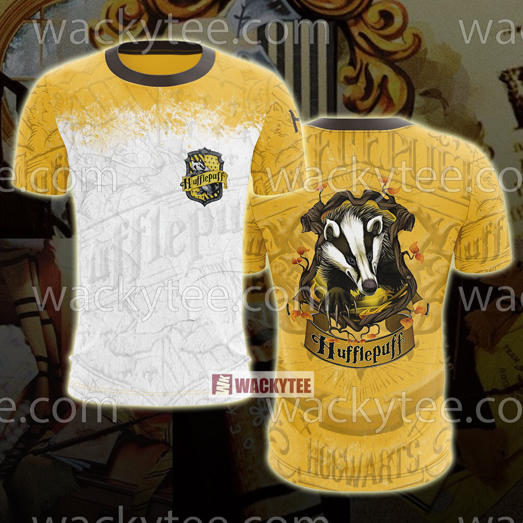 Hufflepuff Wear Your House Colours With Pride Unisex 3D T-shirt