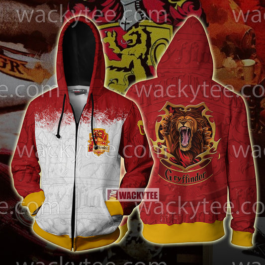 Gryffindor Wear Your House Colours With Pride Zip Up Hoodie 4XL