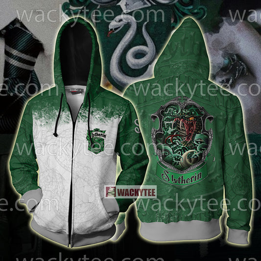Slytherin Wear Your House Colours With Pride Zip Up Hoodie 4XL