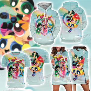 The Powerpuff Girls New Look 3D Hoodie Dress