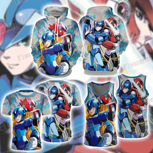 Megaman And RockMan Unisex 3D Tank Top