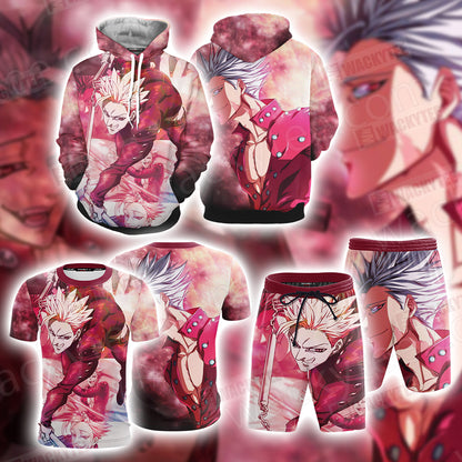 The Seven Deadly Sins Ban 3D Beach Shorts