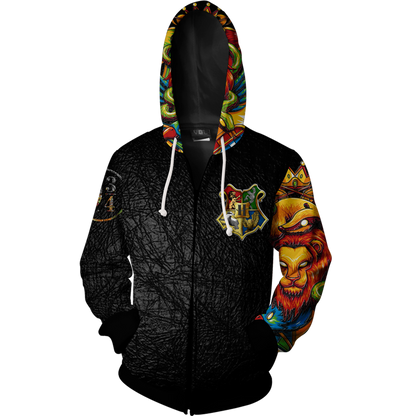 Hogwarts Harry Potter Zip Up Hoodie